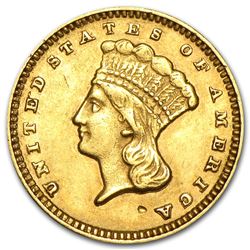 $1 Indian Head Gold Type 3 XF (Random Year)