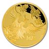 Image 1 : 2016 Niue 1/4 oz Proof Gold $25 Feng Shui Phoenix