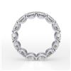 Image 1 : Natural 5.02 CTW Cushion Cut Diamond Eternity Ring 18KT White Gold