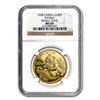 Image 1 : 1998 China 1 oz Gold Panda Small Date MS-69 NGC