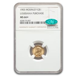 1903 Gold $1.00 McKinley MS-66+ NGC CAC