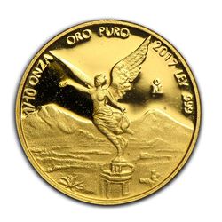2017 Mexico 1/10 oz Proof Gold Libertad