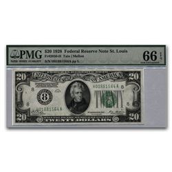 1928 (8-St. Louis) $20 FRN Gem Unc-66 EPQ PMG
