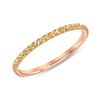 Image 1 : Natural 0.37 CTW Yellow Diamond Eternity Ring 14KT Rose Gold
