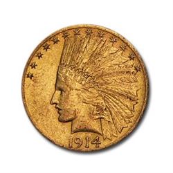 1914-S $10 Indian Gold Eagle AU