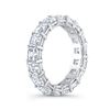Image 3 : Natural 6.02 CTW Asscher Cut Diamond Eternity Ring 14KT White Gold