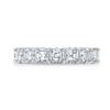 Image 4 : Natural 6.02 CTW Asscher Cut Diamond Eternity Ring 14KT White Gold