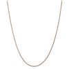 Image 1 : 14k Rose Gold 1 mm Diamond-cut Rope Necklace - 18 in.