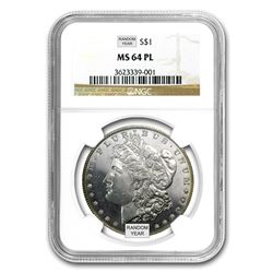1878-1904 Morgan Dollars MS-64 PL NGC