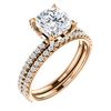 Image 1 : Natural 3.22 CTW Halo Cushion Cut Diamond Ring 18KT Rose Gold
