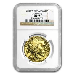 2009 1 oz Gold Buffalo MS-70 NGC