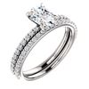 Image 1 : Natural 2.52 CTW Oval Cut Diamond Ring 14KT White Gold