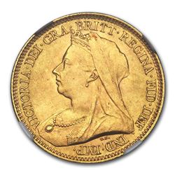 1893 Great Britain Gold Half-Sovereign Victoria MS-65 NGC