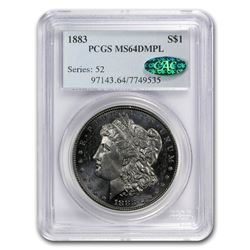 1883 Morgan Dollar MS-64 DMPL PCGS (CAC)