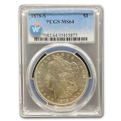 1878-S Morgan Dollar MS-64 PCGS