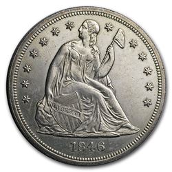 1846 Liberty Seated Dollar BU