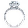 Image 3 : Natural 2.02 CTW Halo Asscher Cut Micro Pave Diamond Engagement Ring 14KT White Gold