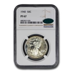 1940 Walking Liberty Half Dollar PF-67 NGC CAC