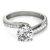 Image 1 : Natural 1.15 ctw Diamond Bypass Ring 14k White Gold