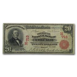 1902 Red Seal Plain Back $20 Chicago, IL VF