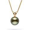 Image 1 : Black Tahitian Pearl Classic Solitaire Pendant