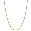 Image 1 : 14k Gold 2.25 mm Diamond Cut Rope w/Lobster Clasp Chain - 24 in.