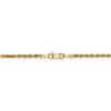 Image 2 : 14k Gold 2.25 mm Diamond Cut Rope w/Lobster Clasp Chain - 24 in.