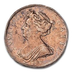 1703 Great Britain Silver Half Crown Anne AU-53 NGC