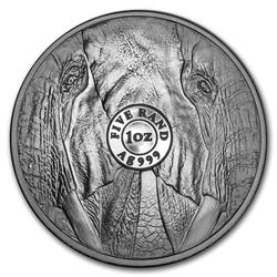 2019 South Africa 1 oz Silver Big Five Elephant BU