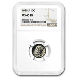 1938-S Mercury Dime MS-65 NGC (FB)