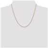 Image 2 : 14k Gold 1.8 mm Solid Polished Cable Chain Necklace - 20 in.
