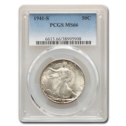 1941-S Walking Liberty Half Dollar MS-66 PCGS