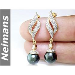 Certified 2.50 ct Blue & Yellow Diamond Pendant 14kt