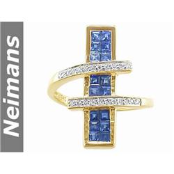 Certified 19.25 ct Yellow Sapphire Bracelet 14kt Gold