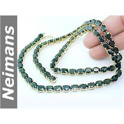 8.25 ct Blue Topaz & Diamond Pendant 14kt Gold