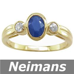 Certified .50 ct Citrine & Diamond Stud Earrings 14kt