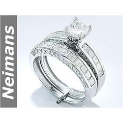 Vintage 3.25 ct Sapphire, Ruby & Diamond Pendant 14kt