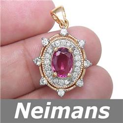 USGL Certified 1.25 ct Sapphire Stud Earrings 14kt Gold