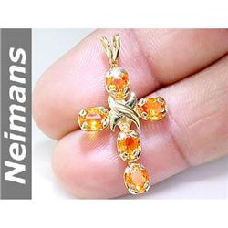 Vintage Certified 1.00 ct Peridot & Diamond Ring 14kt