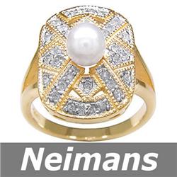 Vintage 1.75 ct Blue Sapphire & Diamond Ring 14kt Gold