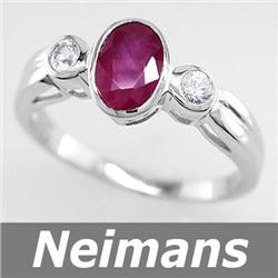 Finest Gem 1.50 ct Certified Sapphire Ring 14kt Gold