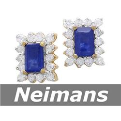 Fine Gem 3.00 ct Certified Sapphire & Diamond Ring 14kt