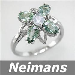 .75 ct Sapphire & Diamond Ring 14kt CERTIFIED