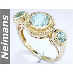 Certified 8.5MM Tahitian Pearl & Diamond Ring 14kt Gold