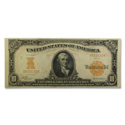 1907 $10 Gold Certificate VF+