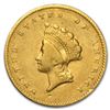 Image 1 : $1 Indian Head Gold Type 2 VF
