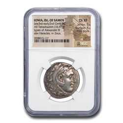 Ionia AR Tetradrachm (3rd-2nd cent. BC) Ch XF NGC (Fine Style)