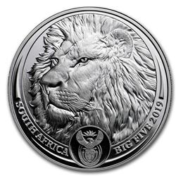 2019 South Africa 1 oz Platinum Big Five Lion Proof