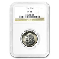 1934 Washington Quarter MS-65 NGC