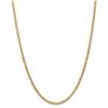 Image 1 : 14k Yellow Gold 3.35 mm Semi-Solid Curb Link Chain - 22 in.